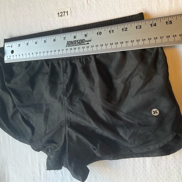 RBX Women’s Workout Shorts size S, Solid Black, with Liner - Picture 3 of 7